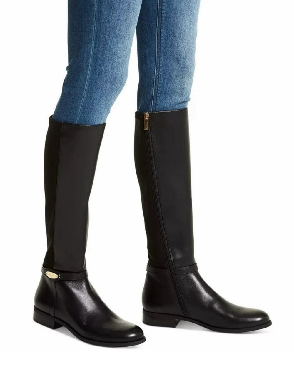 Michael Kors Black Over-the-Knee Riding Boots